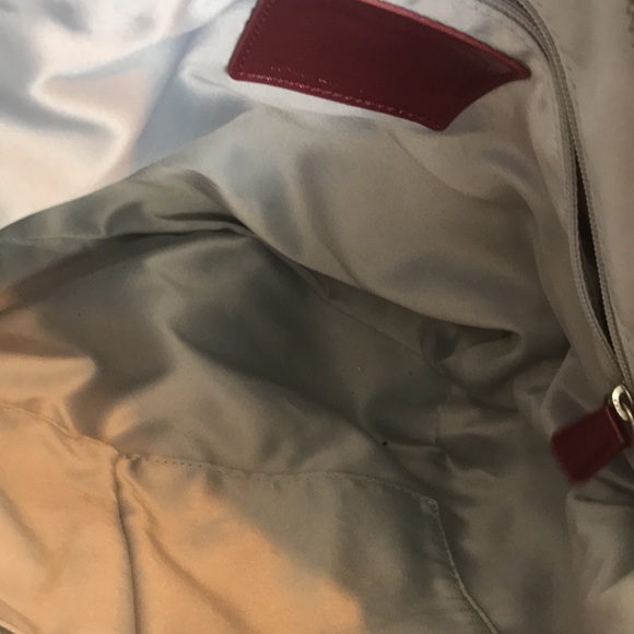 Coach Signature Tan Shoulder Bag with red trim! In EUC, NO spots anywhere ❤️ - Picture 12 of 15